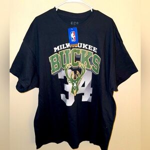 NWT NBA Ultra Game Milwaukee Bucks Giannis‎ Antetokounmpo Basketball T-shirt